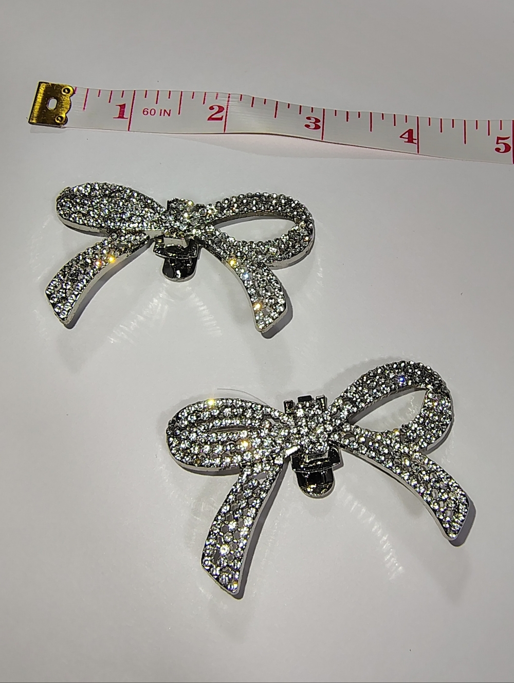 Sparkling Rhinestone Bow Shoe/Scarf/Dress/Hair Multipurpose Accessory Brooch